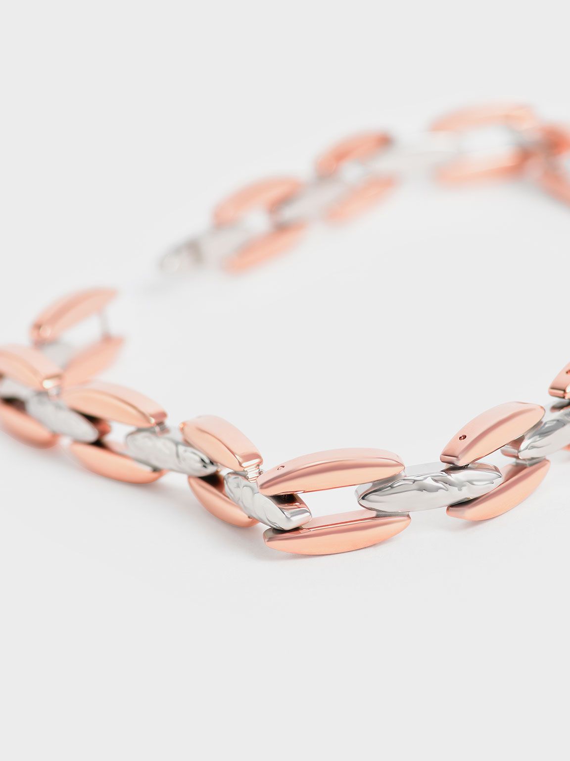 Chain-Link Choker Necklace, Multi, hi-res