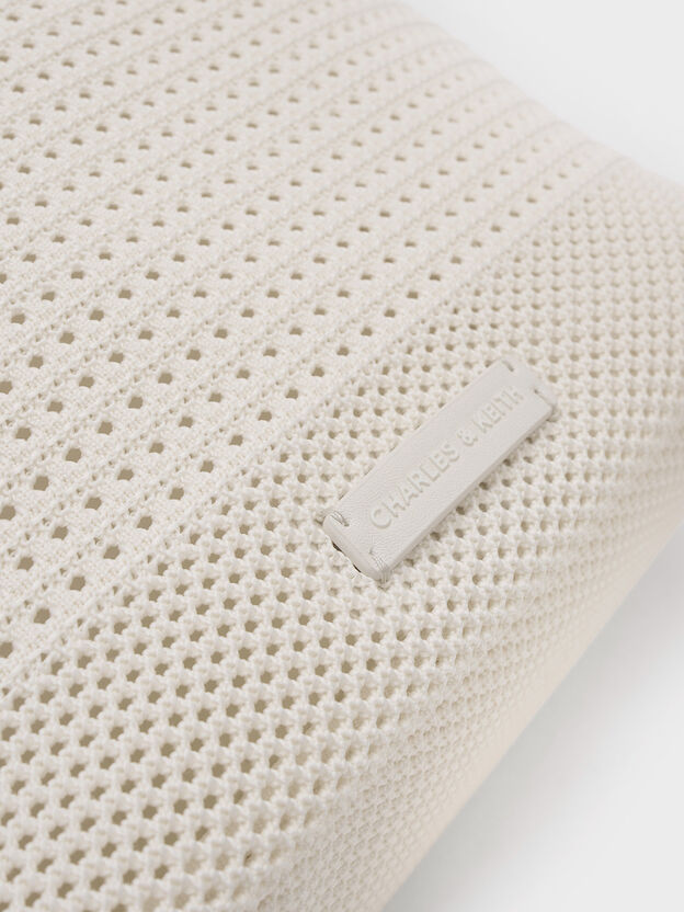 Ida Knitted Backpack, Cream, hi-res