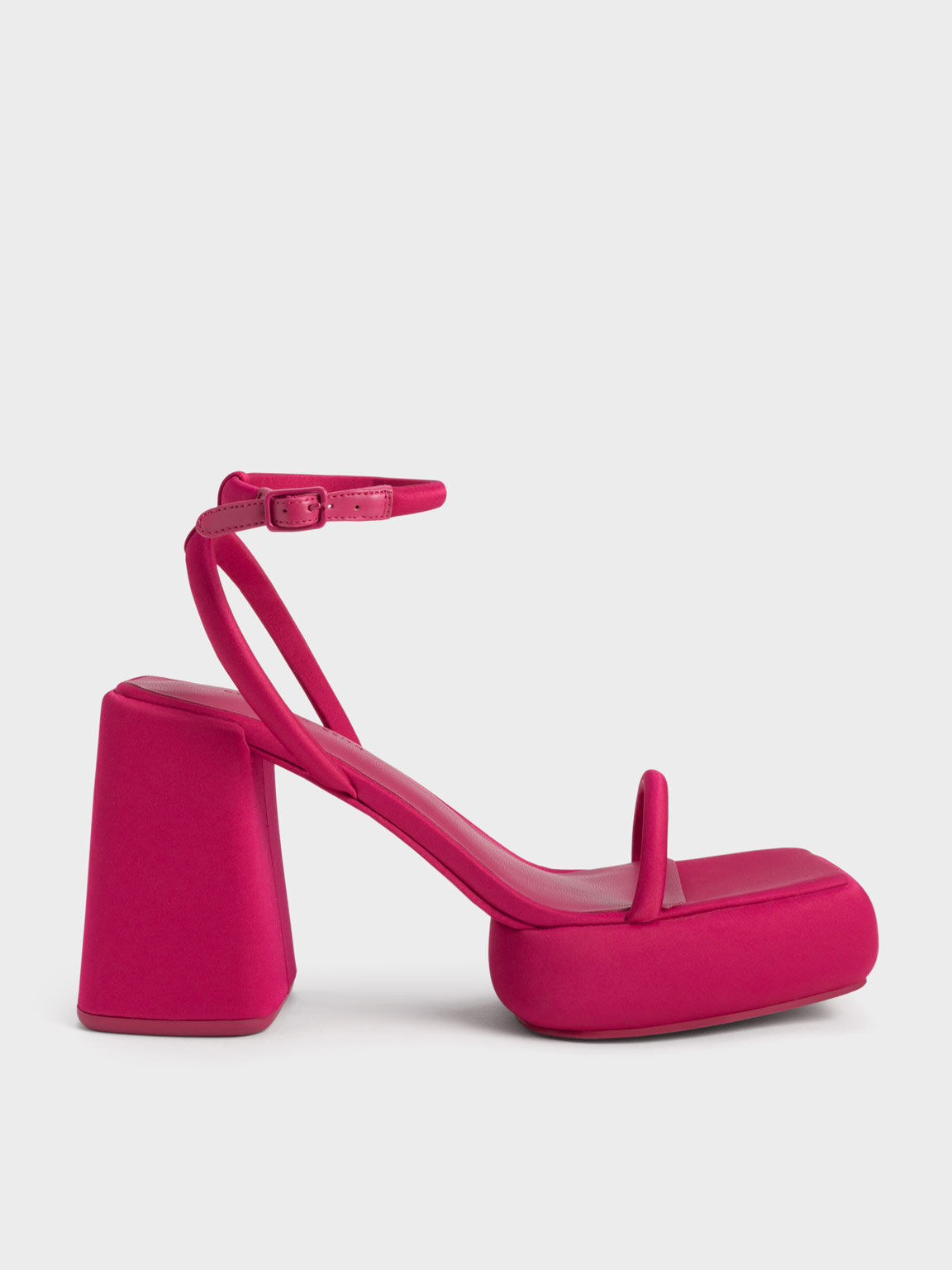 Red one strap heels store