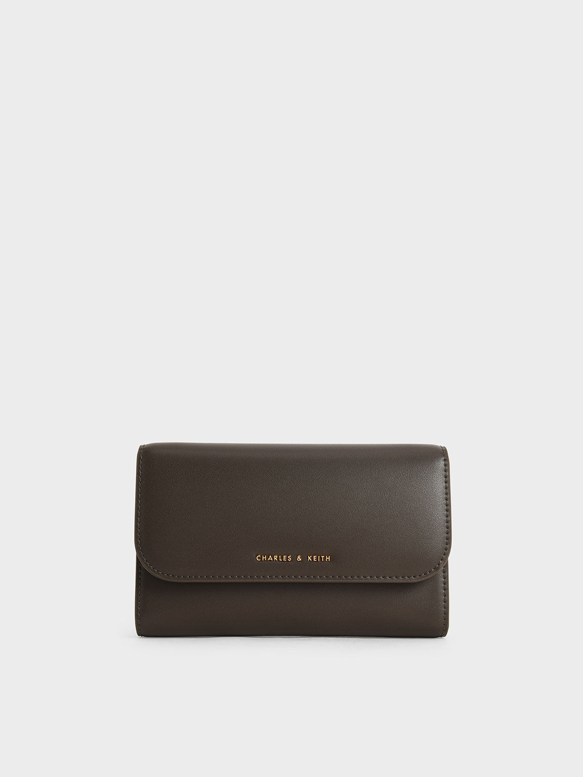 Dark Moss Magnetic Front Flap Long Wallet - CHARLES &
