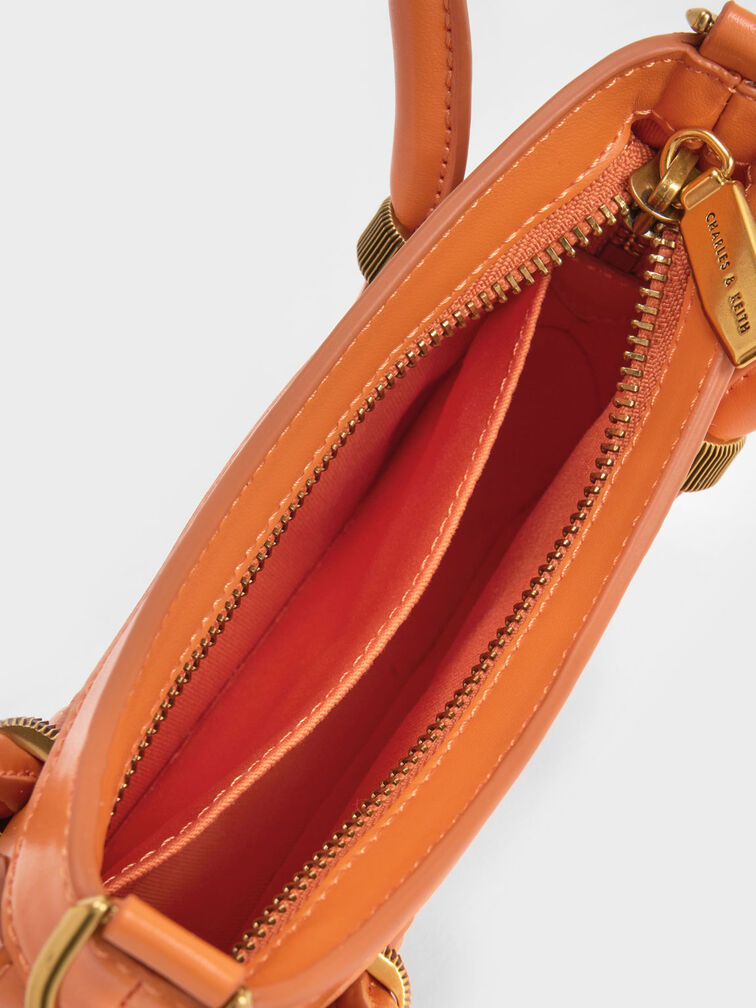 Bonnie Curved Tote Bag, Orange, hi-res