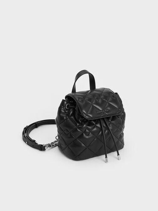 Mochila acolchada Aubrielle, Noir, hi-res