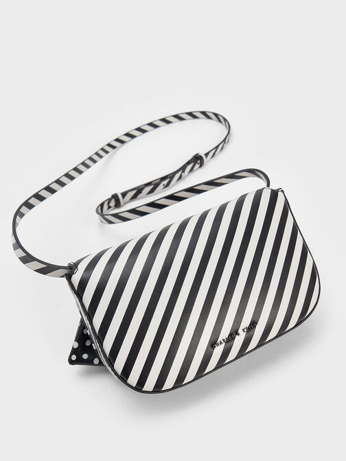 Bow Printed Crossbody Bag, Multi, hi-res