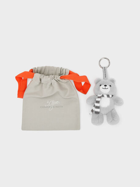 Dodie Bear Charm, Grey, hi-res