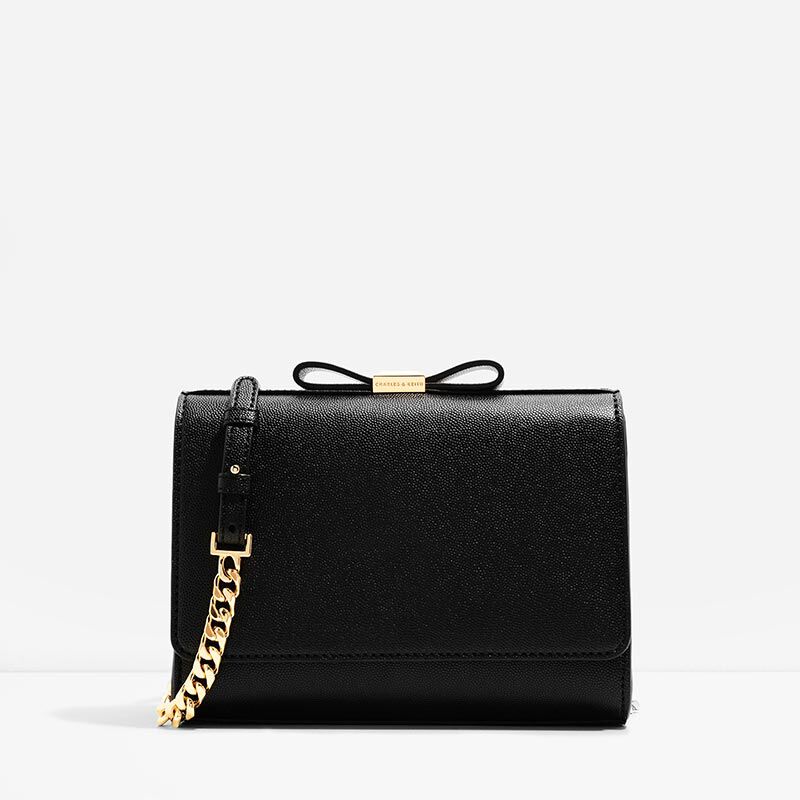 black bow bag