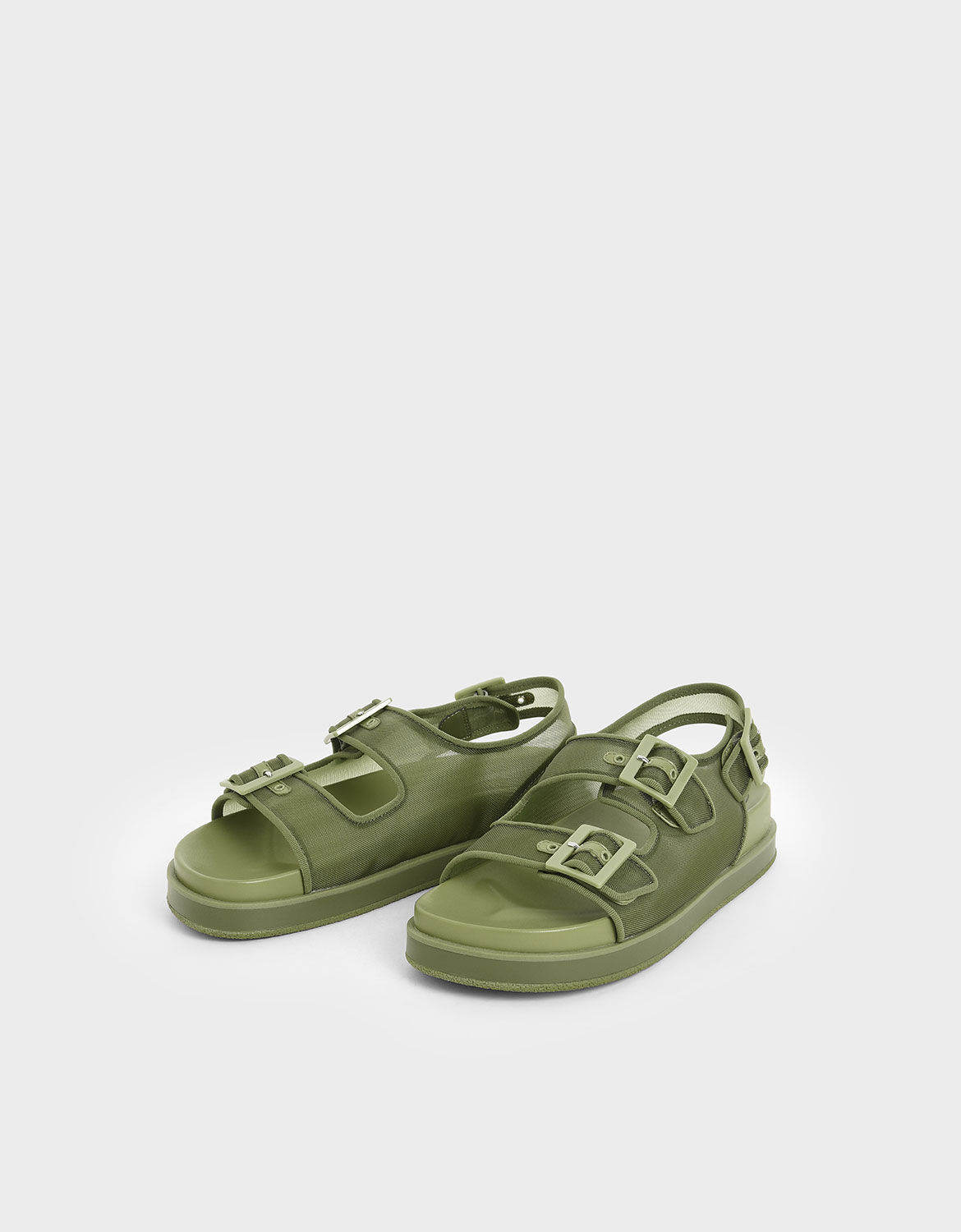 Mesh platform sandals clearance