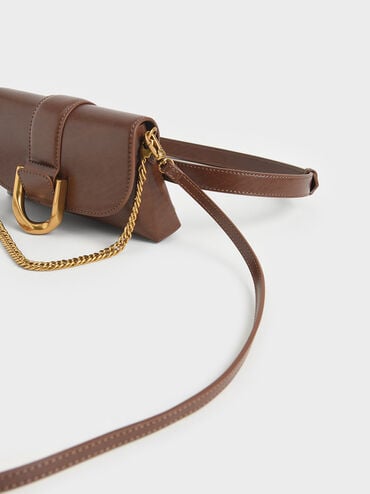 Gabine Crossbody Bag, Dark Brown, hi-res