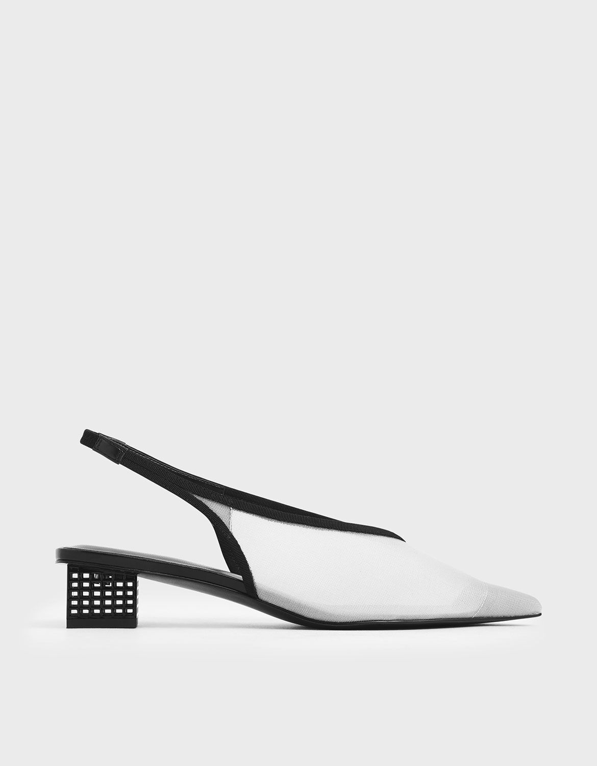 charles and keith mesh flatform sandals