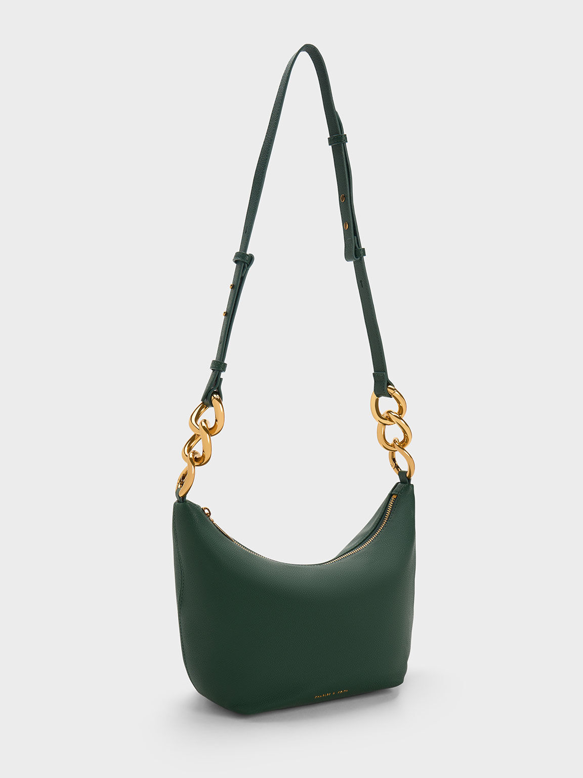 Cayce Hobo Bag, Dark Green, hi-res