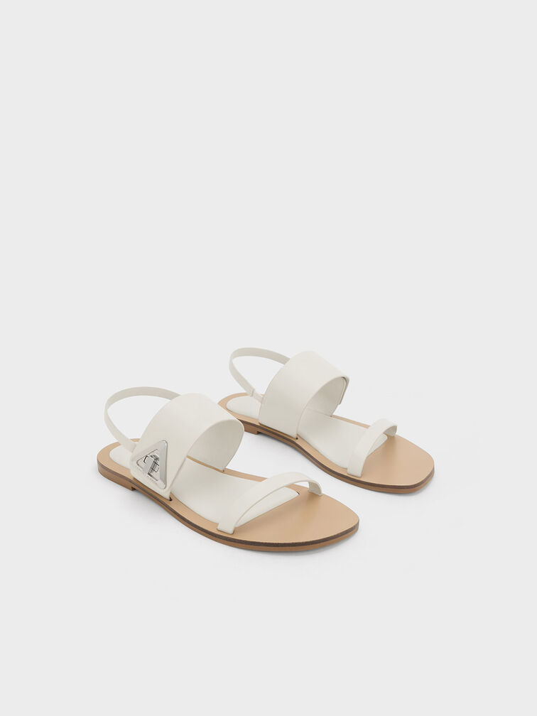 Sandalias Trice con doble correa, Blanco tiza, hi-res