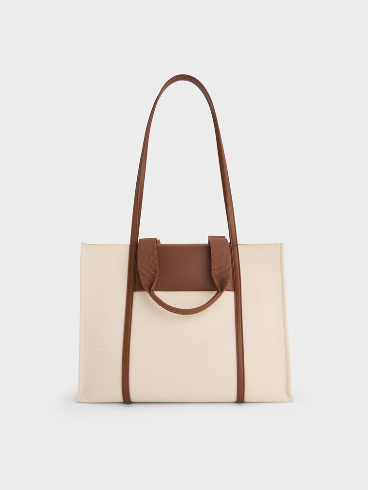 Shalia Canvas Tote Bag, Multi, hi-res