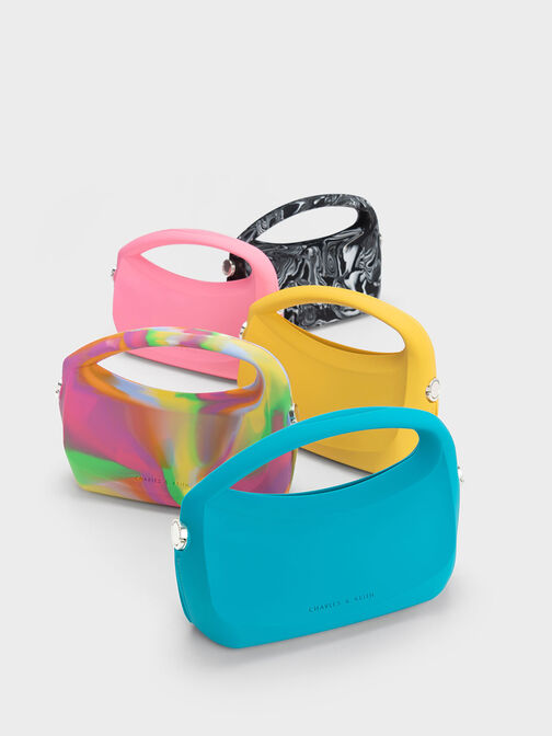 Cocoon Top Handle Bag, Yellow, hi-res