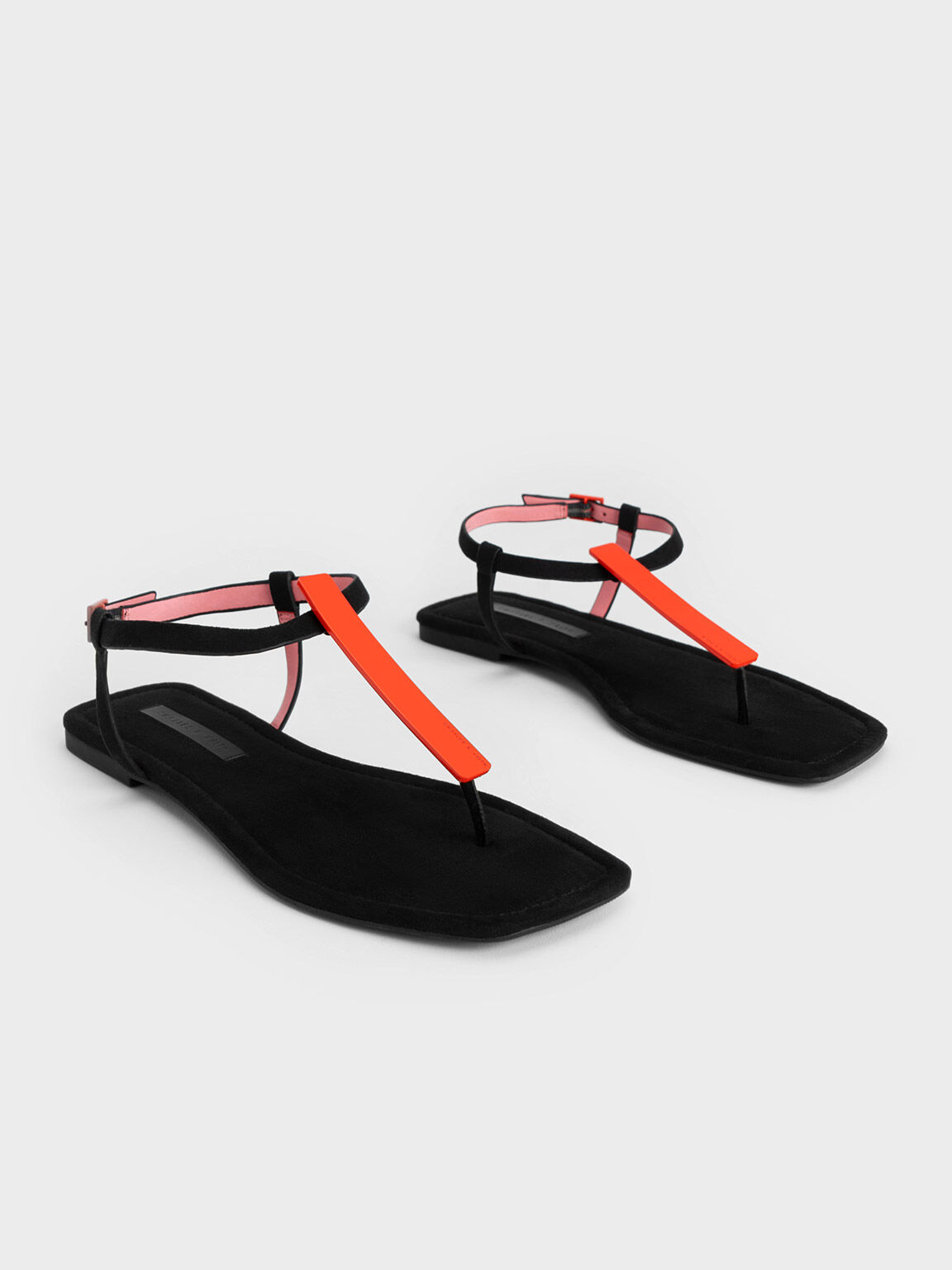 Red t bar sandals hotsell
