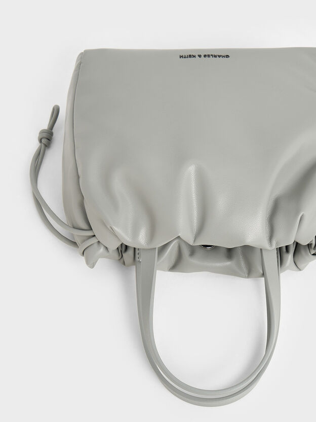 Mini Bethel Drawstring Tote Bag, Grey, hi-res