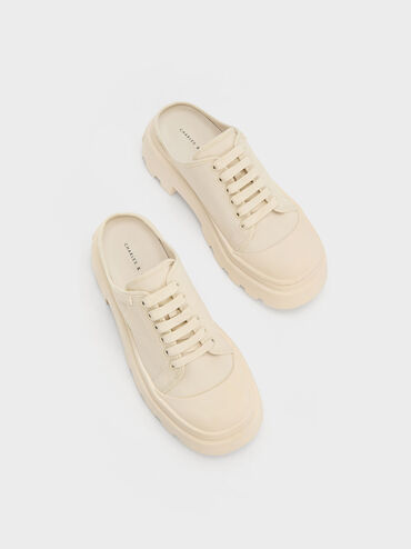 Indra Canvas Slip-On Sneakers, Chalk, hi-res