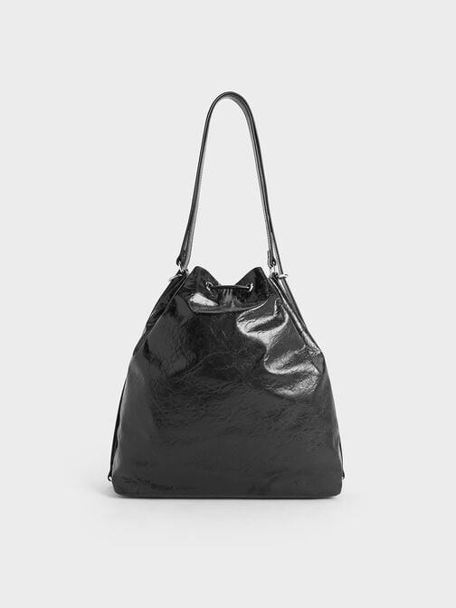 Neva Two-Way Bucket Bag, Noir, hi-res
