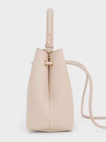 Bolso bombonera geométrico Sybill, Oat, hi-res