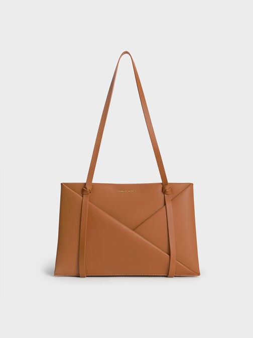 Midori Geometric Tote Bag, Tan, hi-res