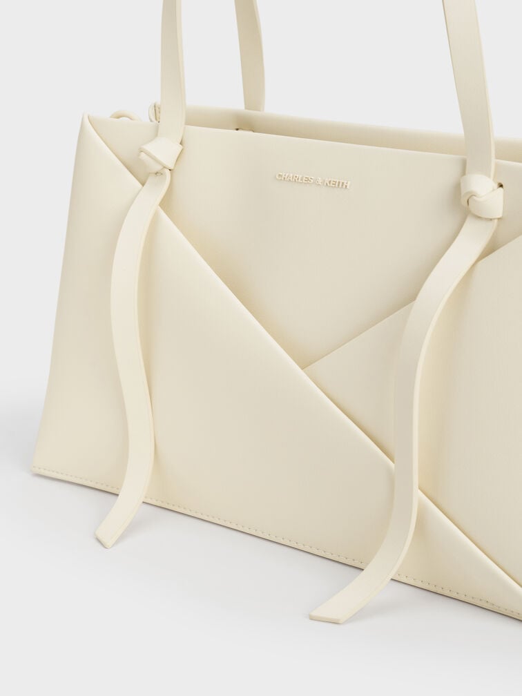 Midori Geometric Tote Bag, Cream, hi-res