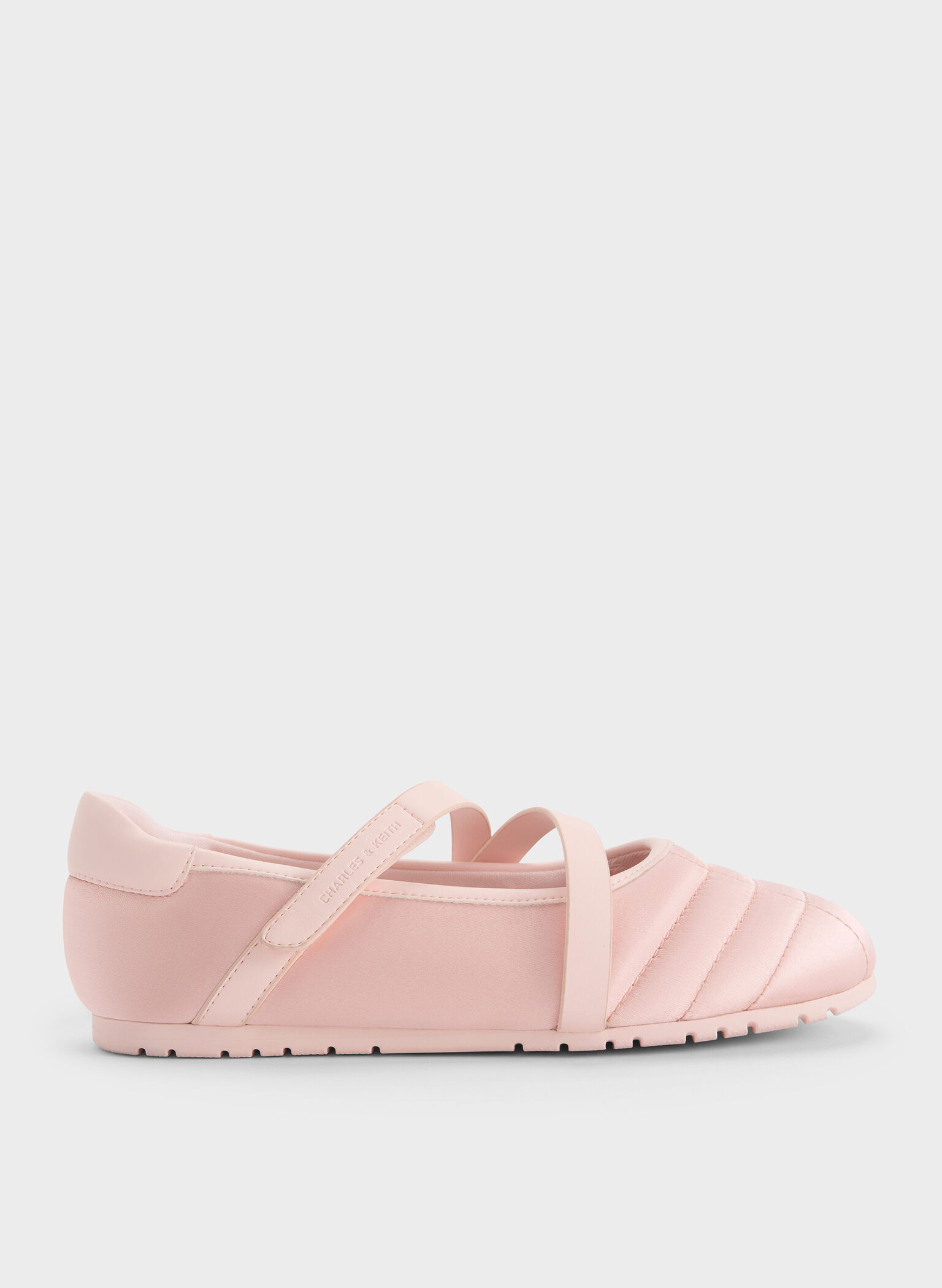 Girls' Recycled Polyester Mary Jane Sneakers, Light Pink, hi-res