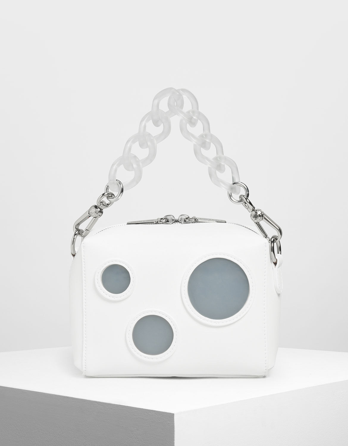 charles & keith chain detail crossbody bag