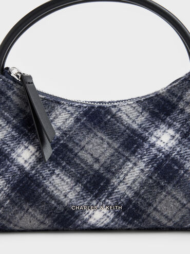 Hazel Checkered Top Handle Bag, Multi, hi-res