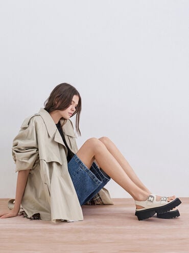 Nadine 厚底涼鞋, 石灰白, hi-res