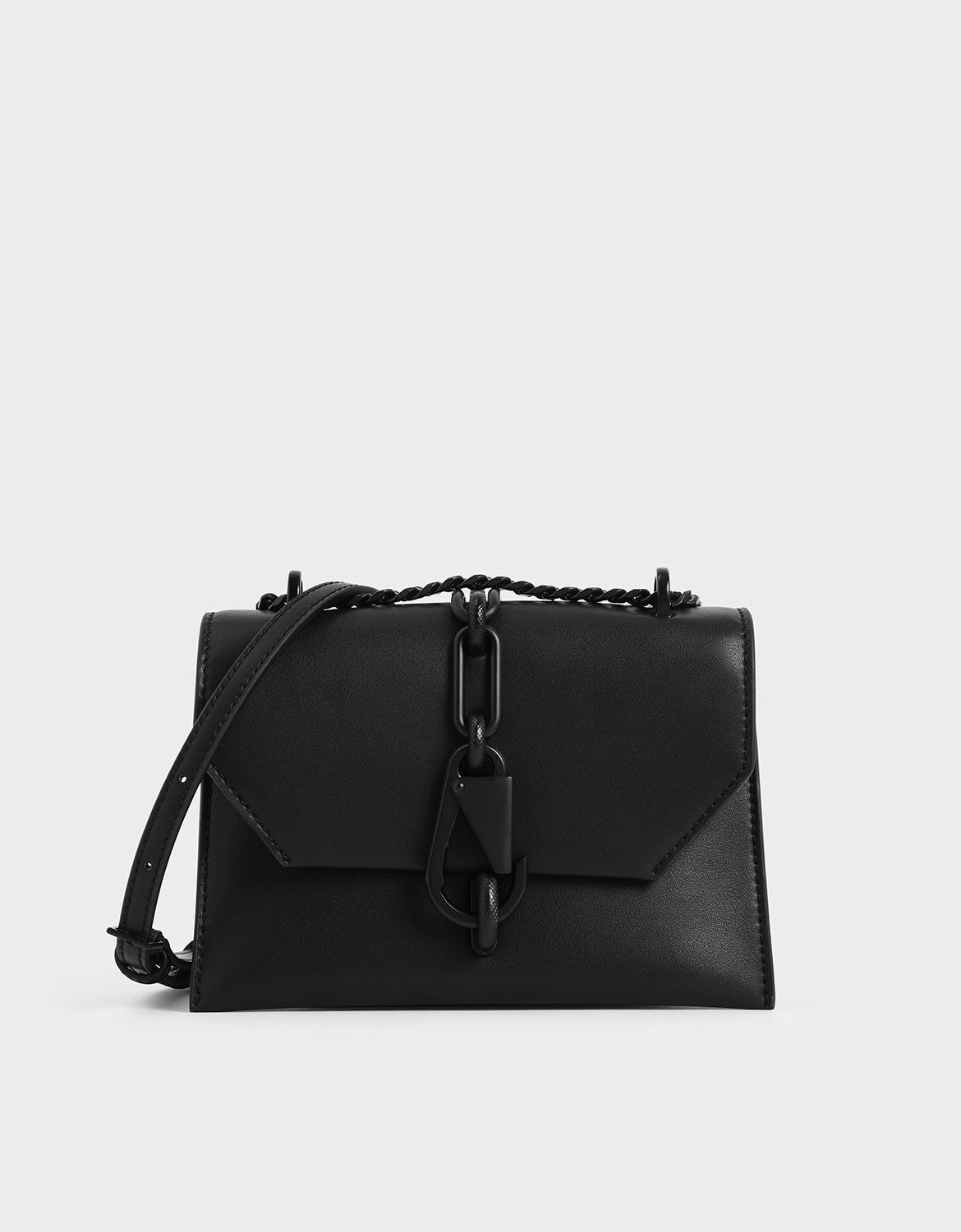 black silver crossbody bag