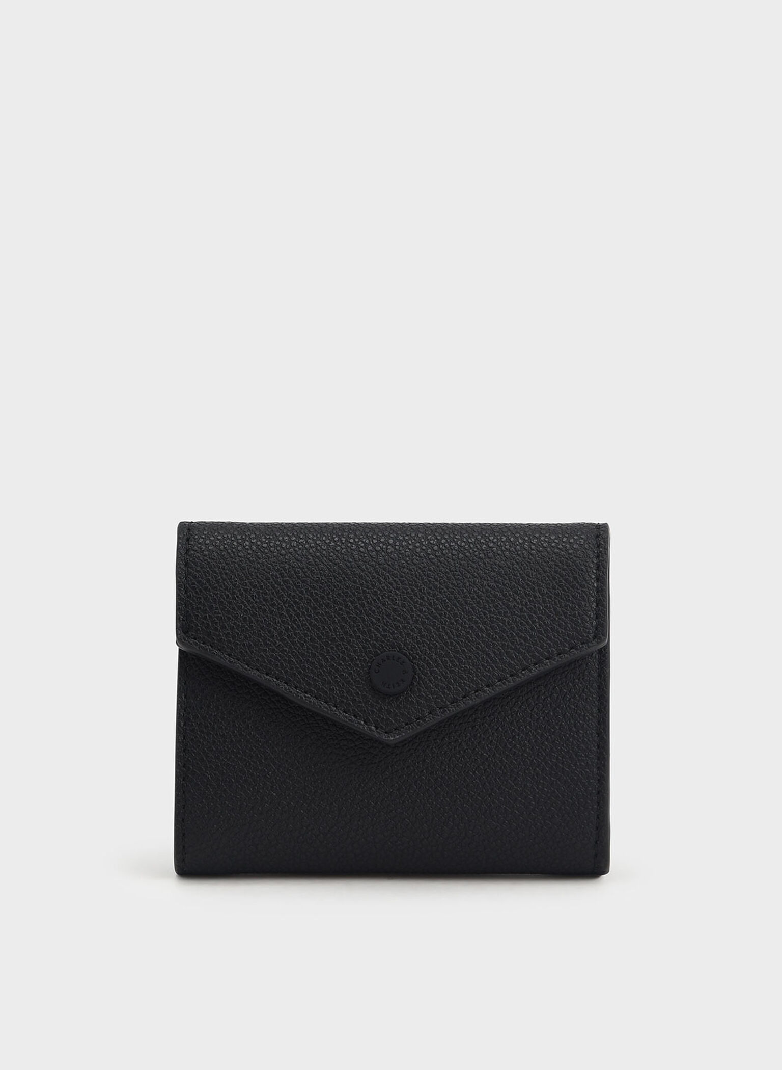 Marlowe Short Envelope Wallet, Black, hi-res
