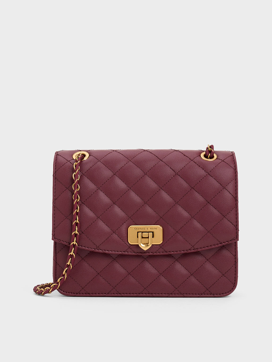 Cressida Chain Strap Bag Burgundy