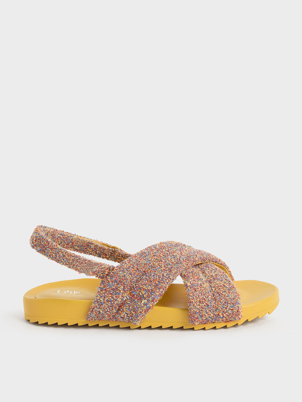 Charles Keith Girls Jacquard Back Strap Sandals Multi US 9