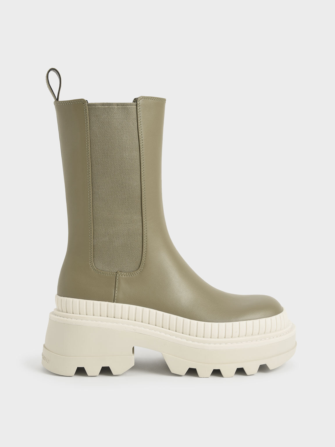 Rhys Chelsea Calf Boots, Olive, hi-res