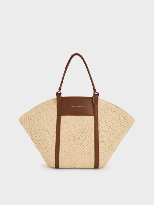 Shalia Raffia Basket Bag, Natural Raffia, hi-res