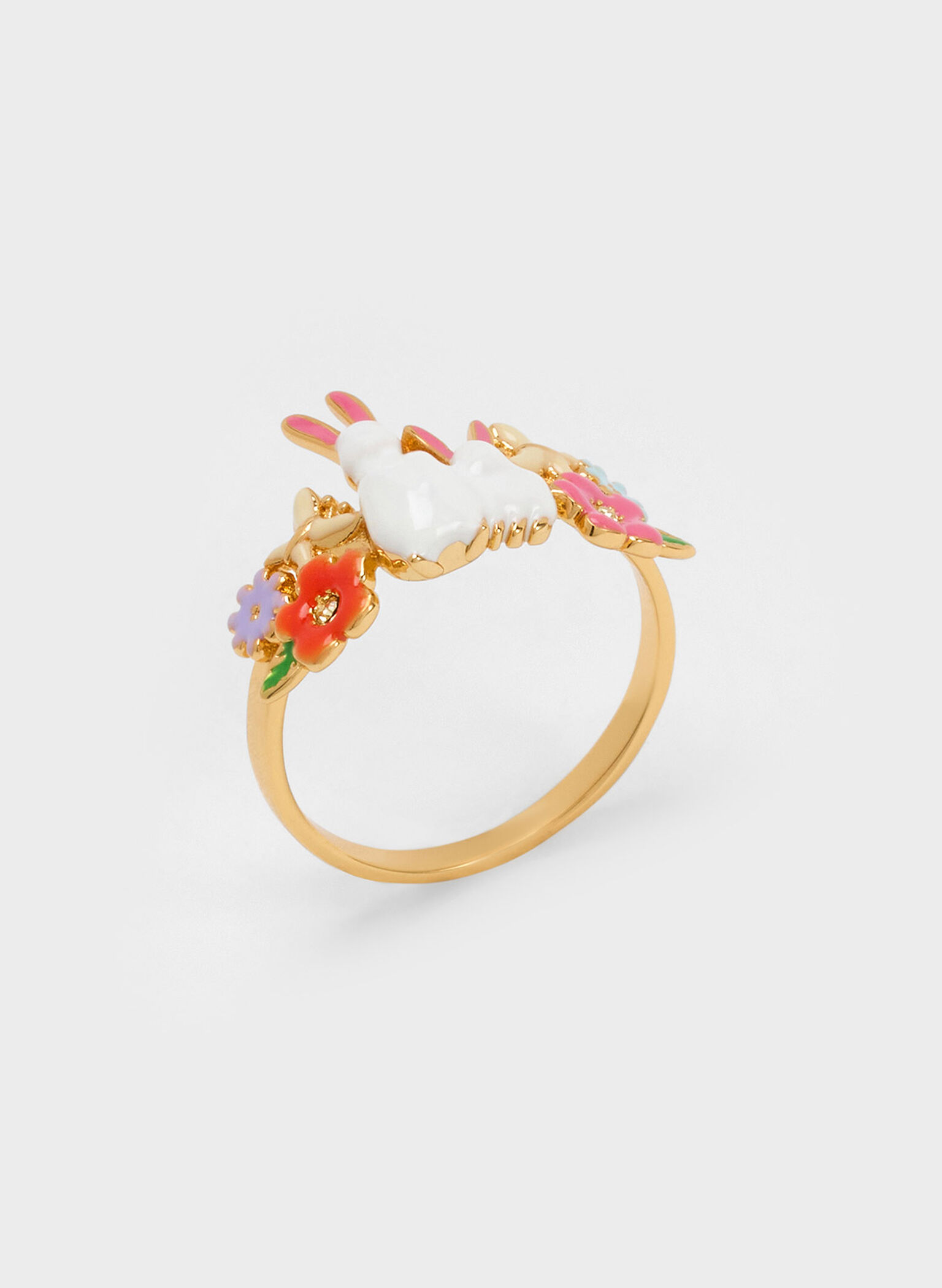 Rabbit Flower Ring, Multi, hi-res