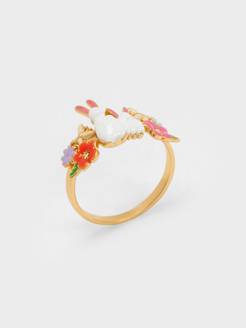 Rabbit Flower Ring, Multi, hi-res