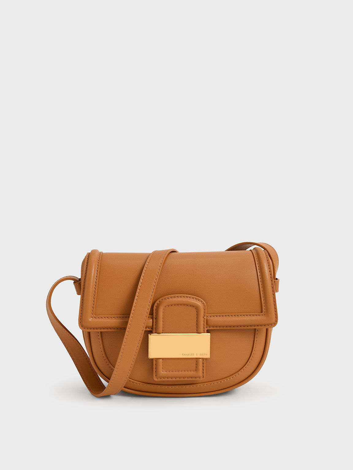Cognac saddle bag crossbody hot sale