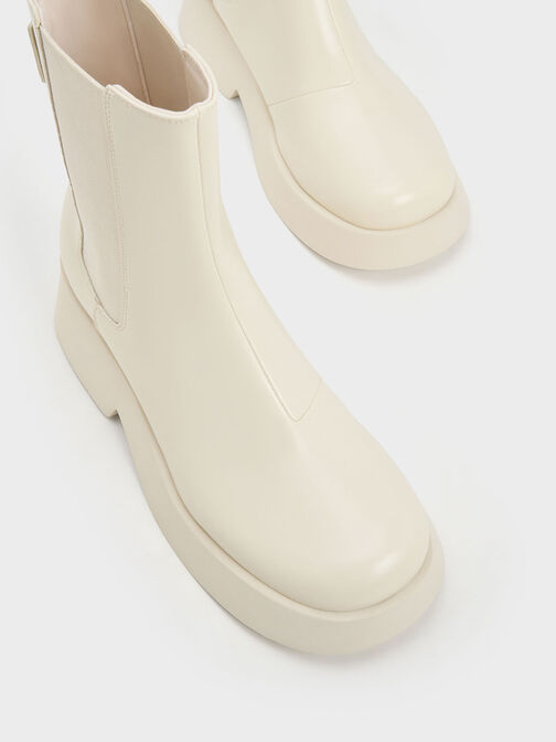 Giselle Chelsea Boots, Cream, hi-res