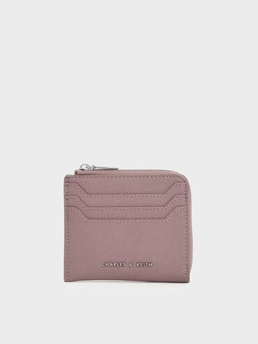 Small Zip Pouch, Mauve, hi-res