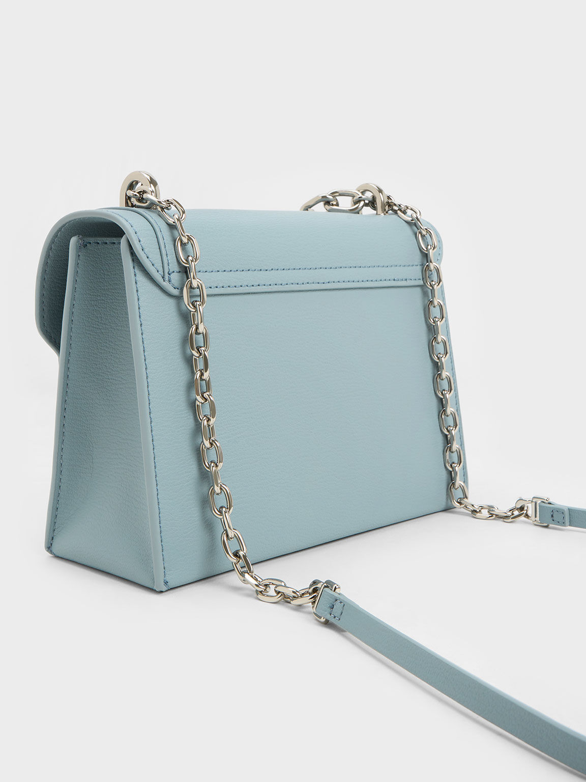 Charles and keith hotsell light blue bag