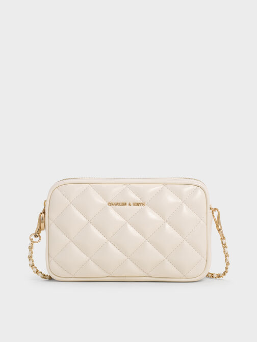 Mini Apfra Quilted Crossbody Bag, Cream, hi-res