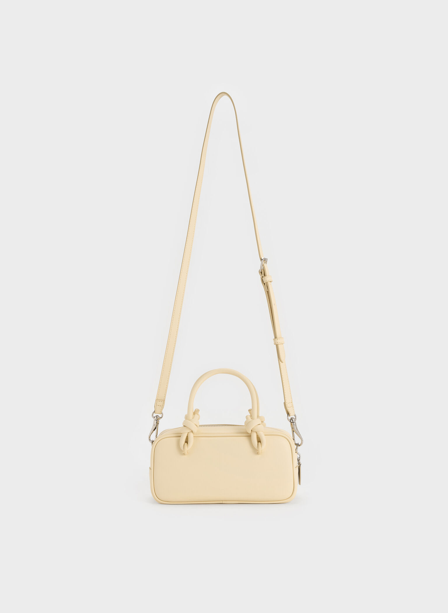 Sammie Knotted-Handle Elongated Bag, Butter Yellow, hi-res
