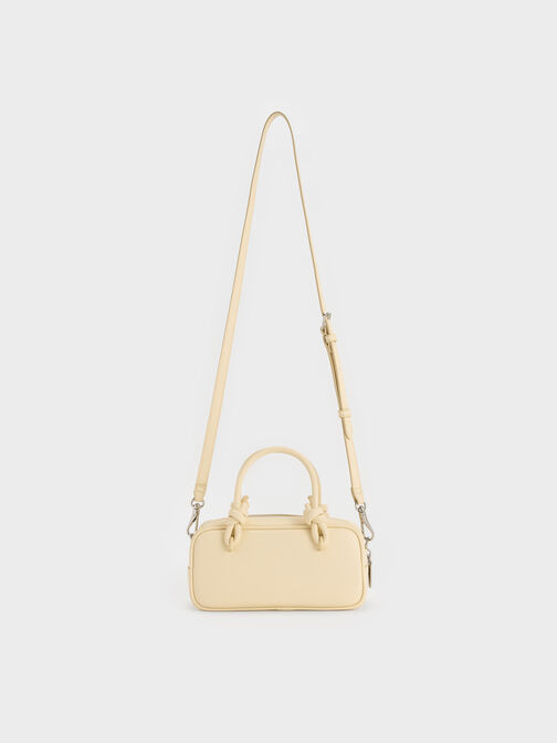 Sammie Knotted-Handle Elongated Bag, Butter Yellow, hi-res