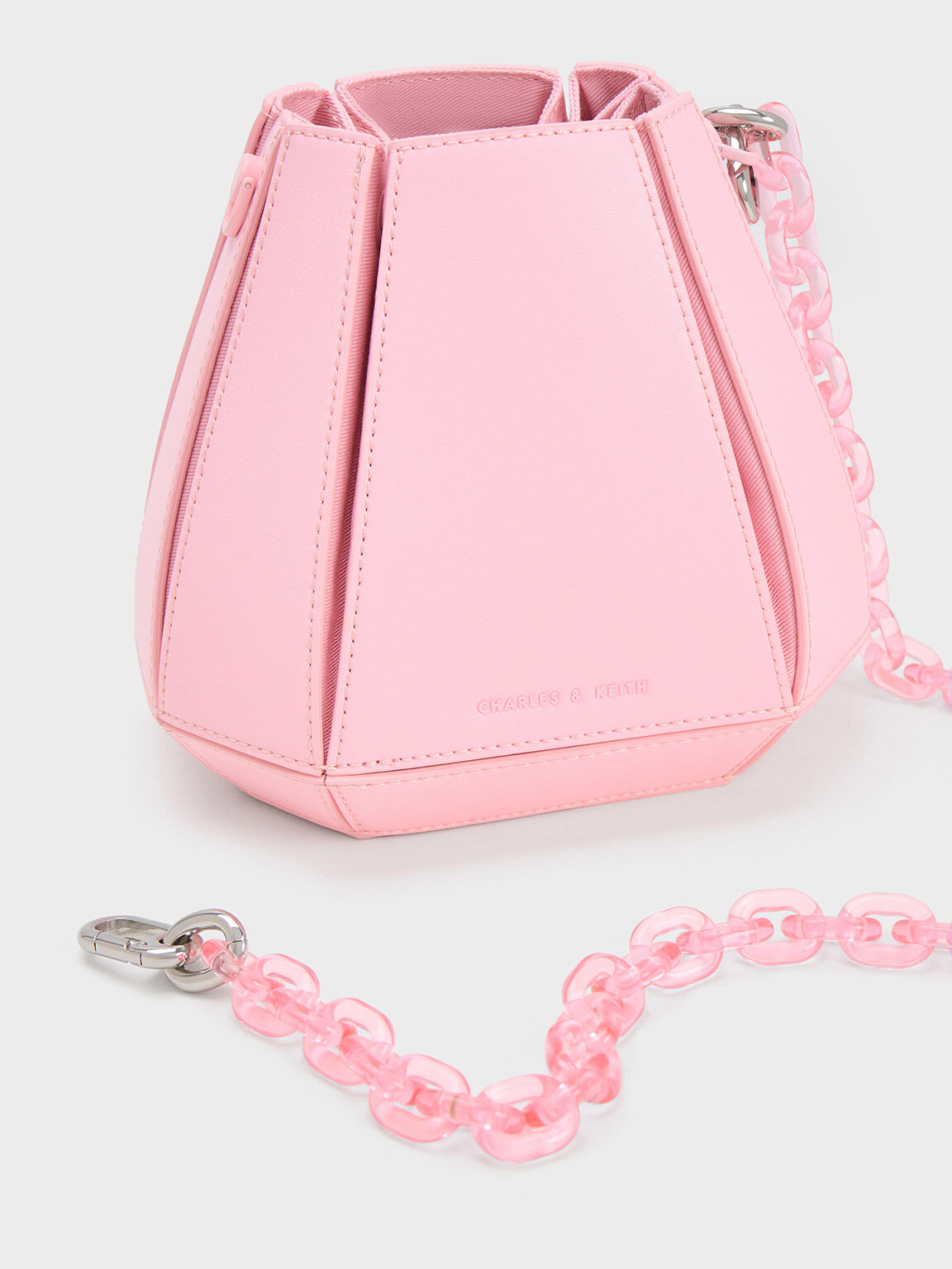 Light pink clearance bucket bag