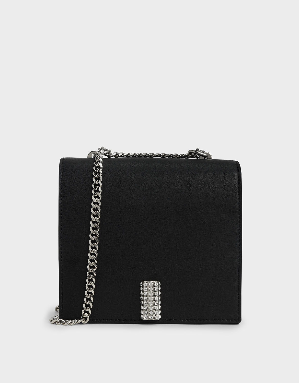 Bag with silver chain strap clearance