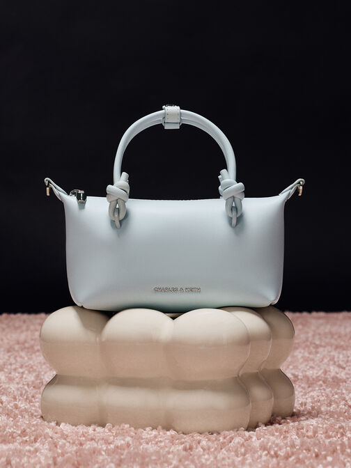 Sammie Knotted-Handle Tote Bag, Sea Salt Blue, hi-res