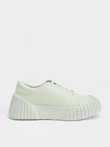 Adrian Chunky Sole Sneakers, Light Green, hi-res