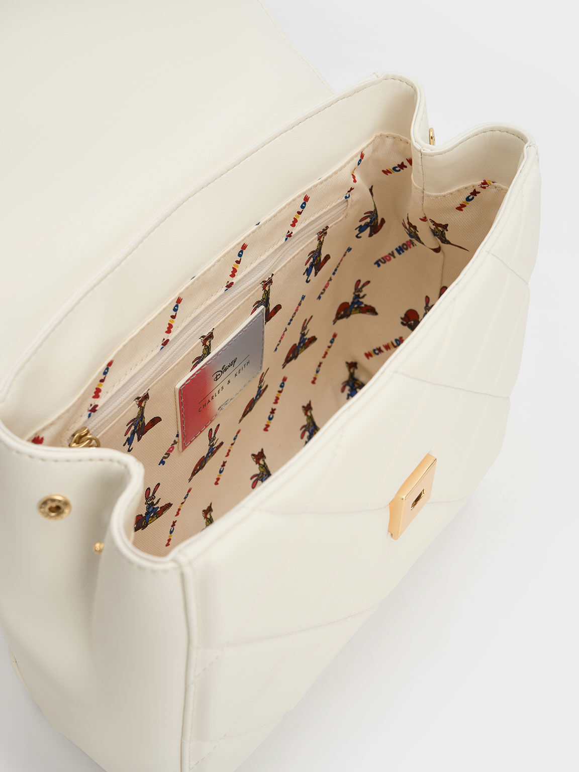 Judy Hopps Quilted Backpack, Cream, hi-res