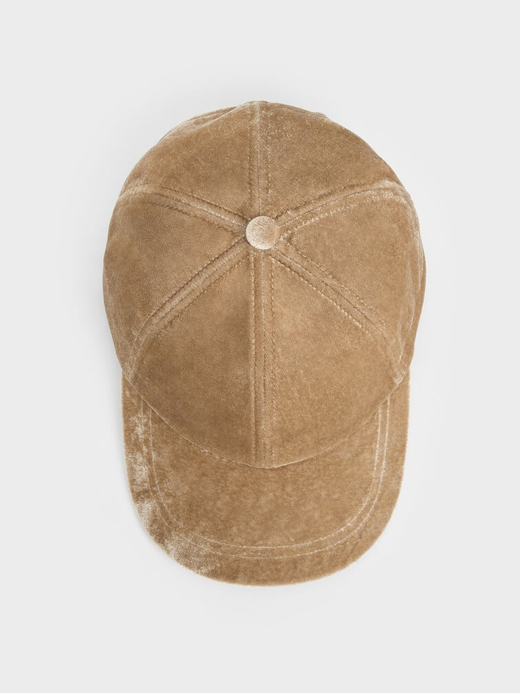 Gorro de terciopelo, Beige, hi-res
