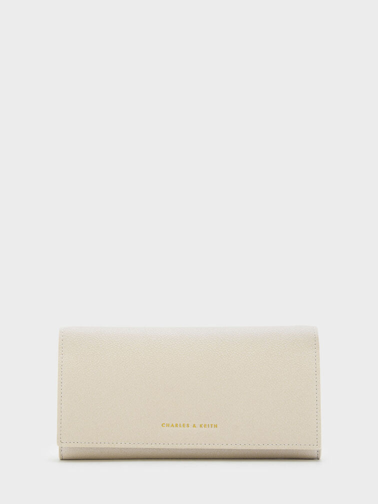 Basic Long Wallet, Ivory, hi-res