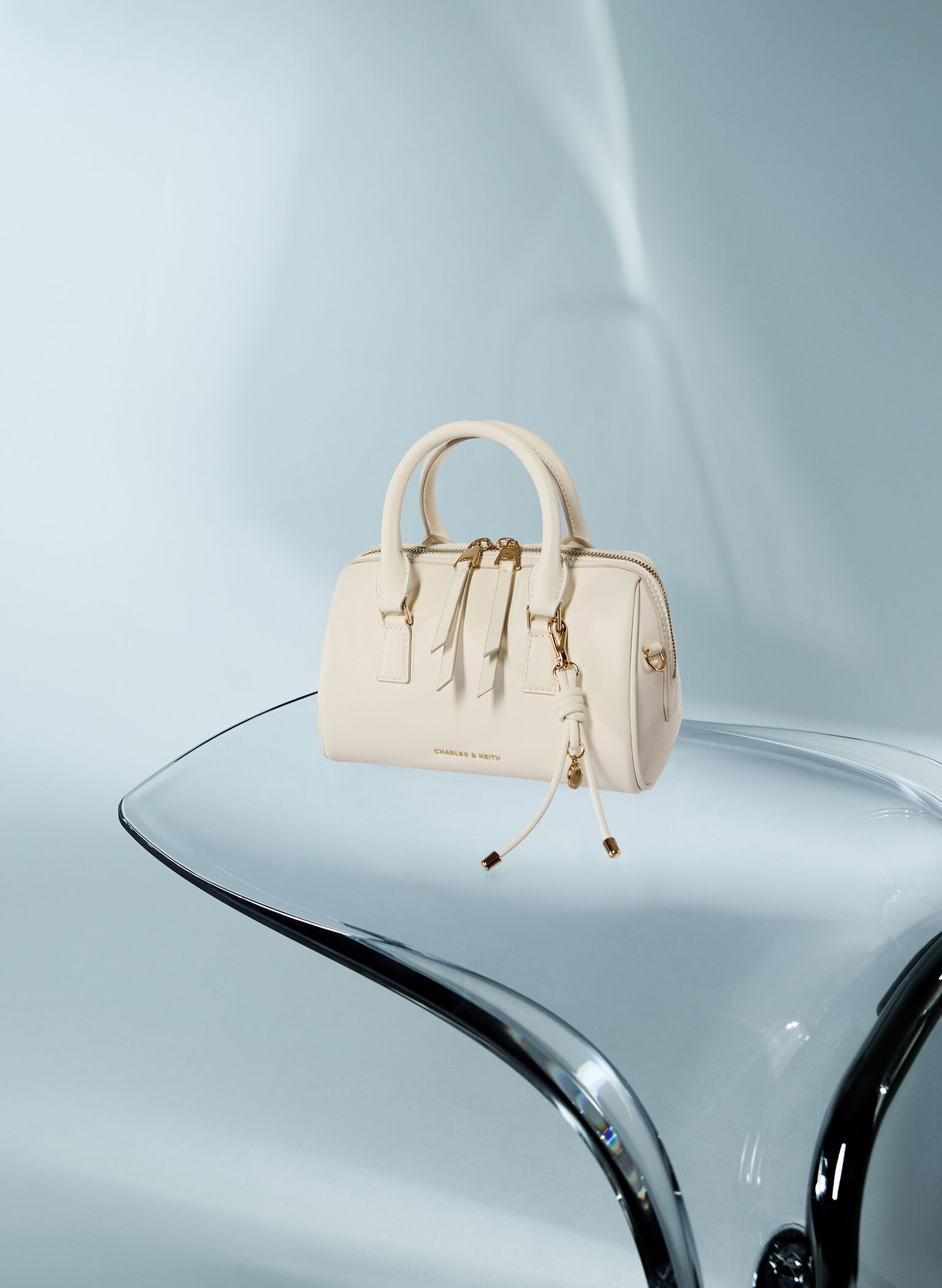 Everleigh Bowling Bag, Cream, hi-res